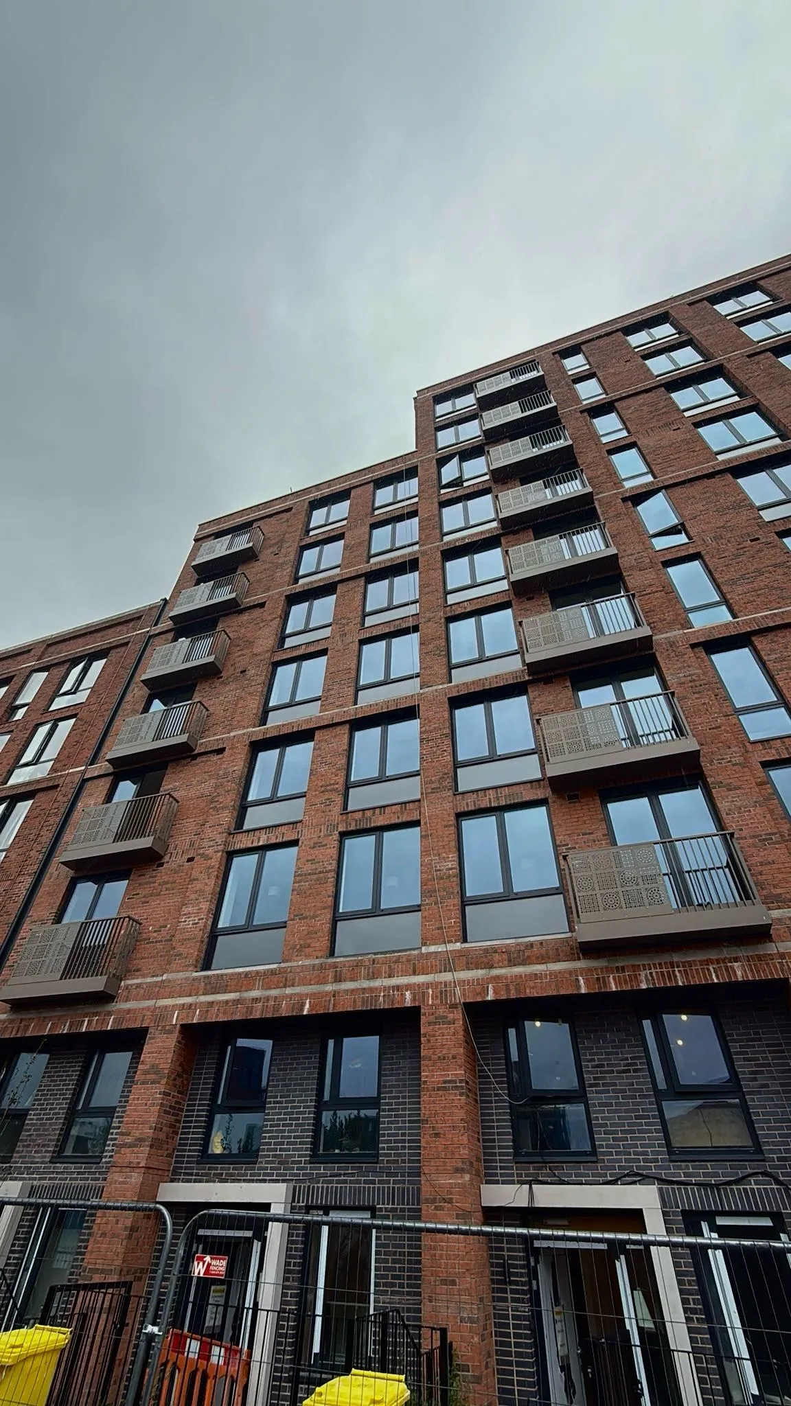 Metal balconies by D&A Engineering Outwood Wharf