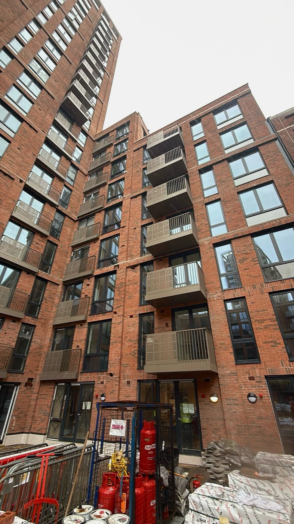Metal balconies by D&A Engineering at Outwood Wharf