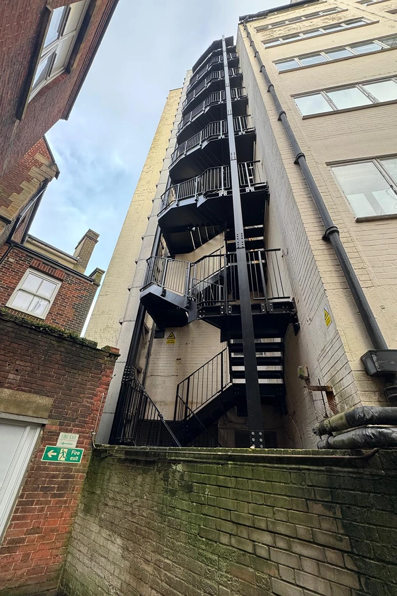 emergency exist stairs DA Engineering