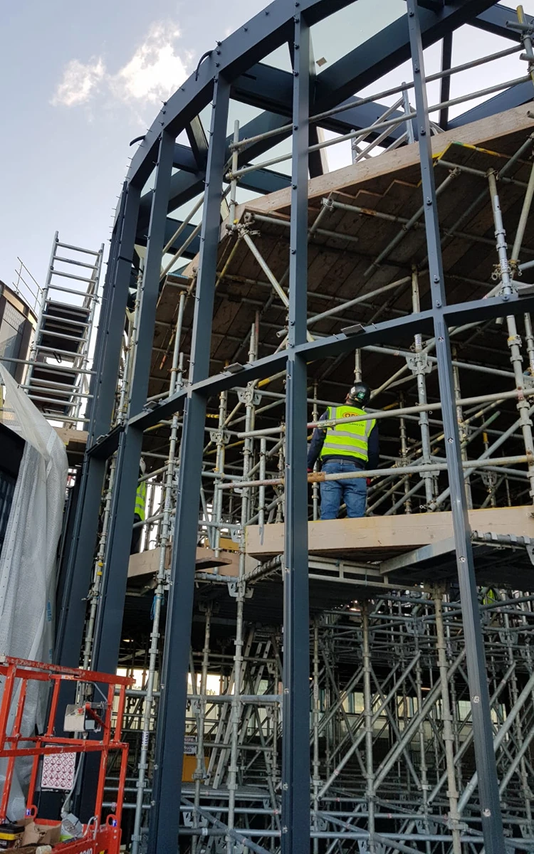structural steel work by D&A Engineering 100 liverpool street
